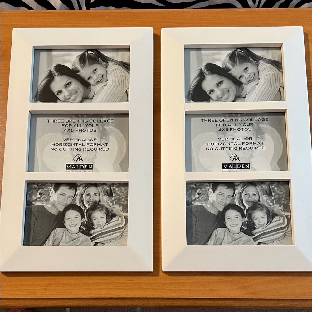 Malden Classic White Triple Collage Frame